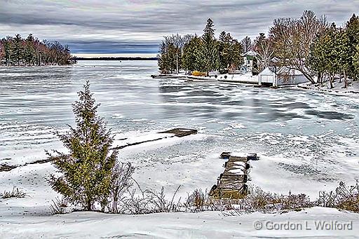 Frozen Lower Rideau Lake_P1020255-7.jpg - Photographed along the Rideau Canal Waterway at Rideau Ferry, Ontario, Canada.